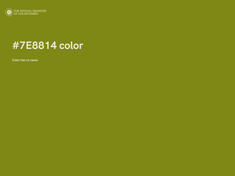 #7E8814 color image