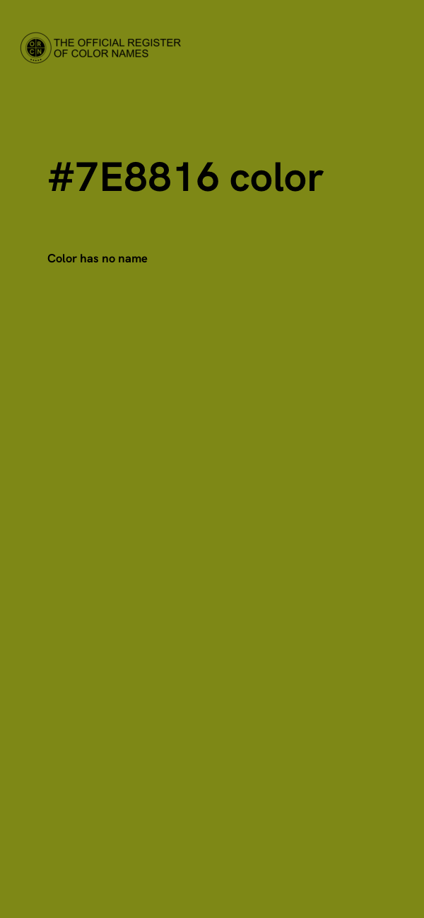 #7E8816 color image