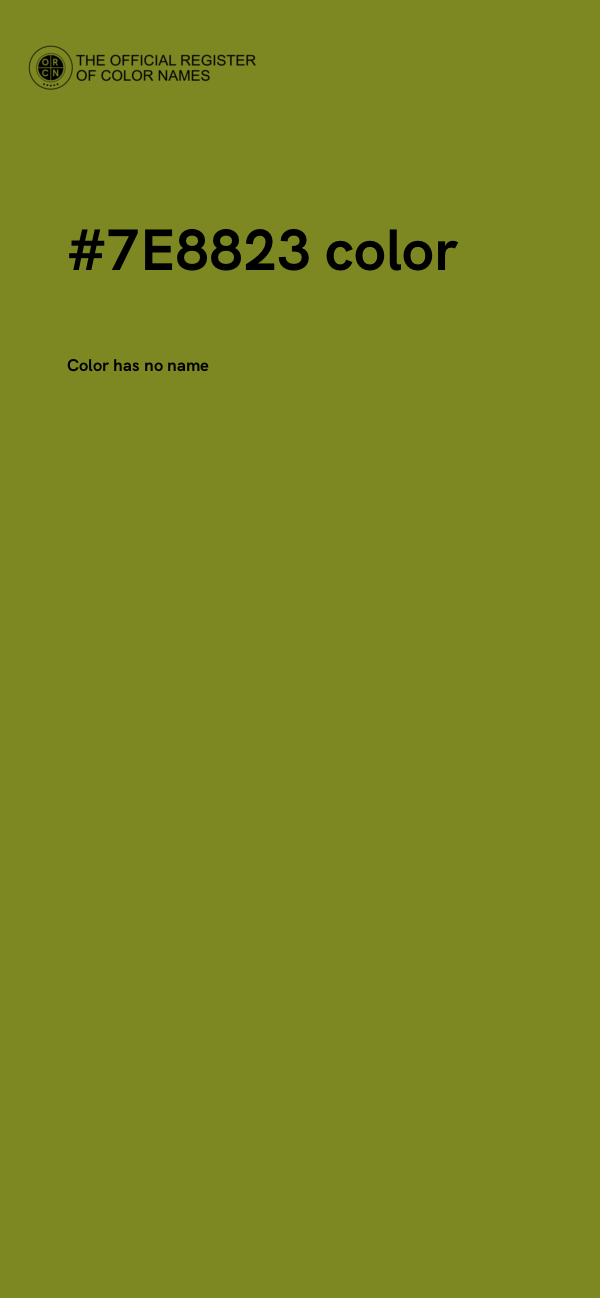 #7E8823 color image