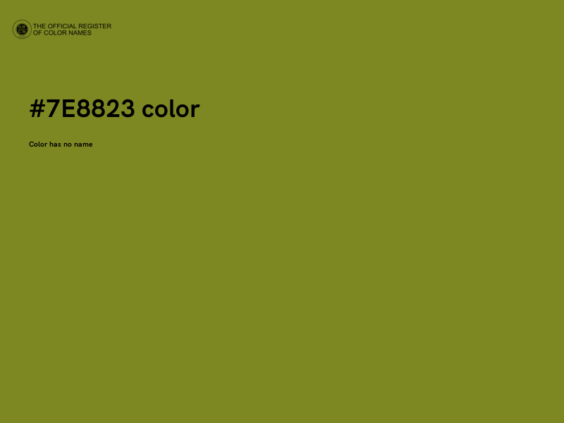 #7E8823 color image