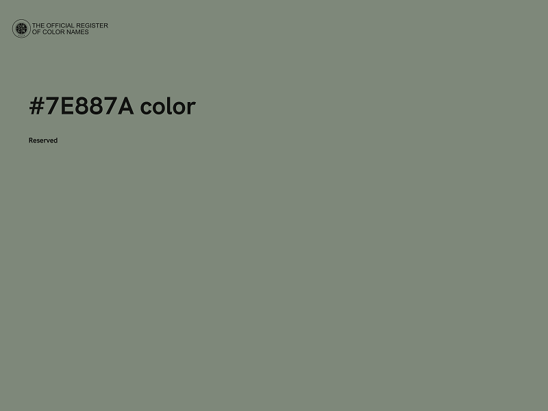 #7E887A color image