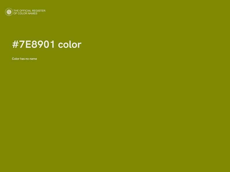 #7E8901 color image