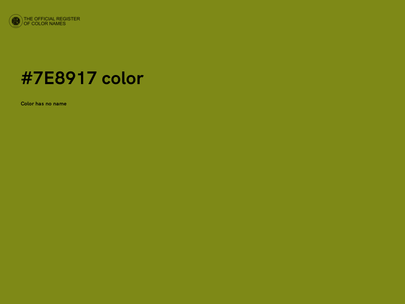 #7E8917 color image