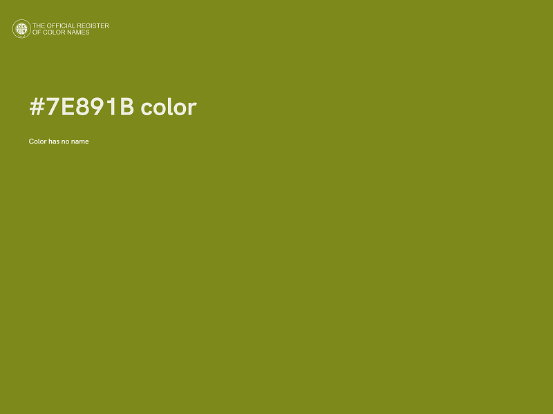 #7E891B color image