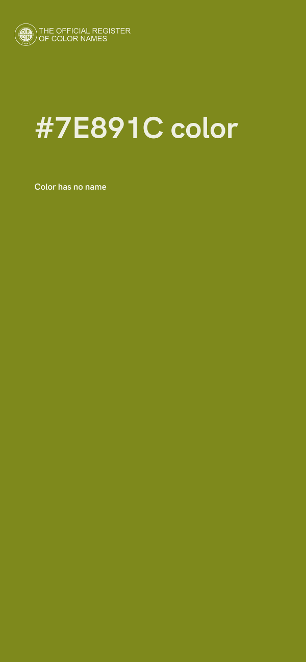 #7E891C color image
