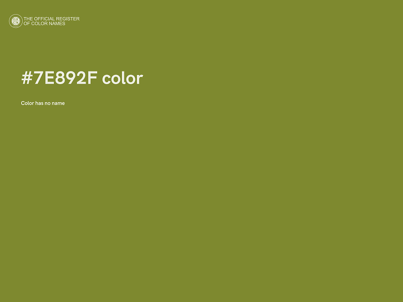 #7E892F color image