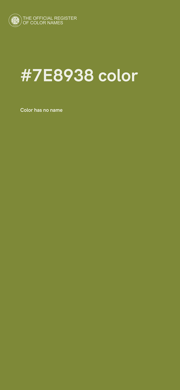 #7E8938 color image