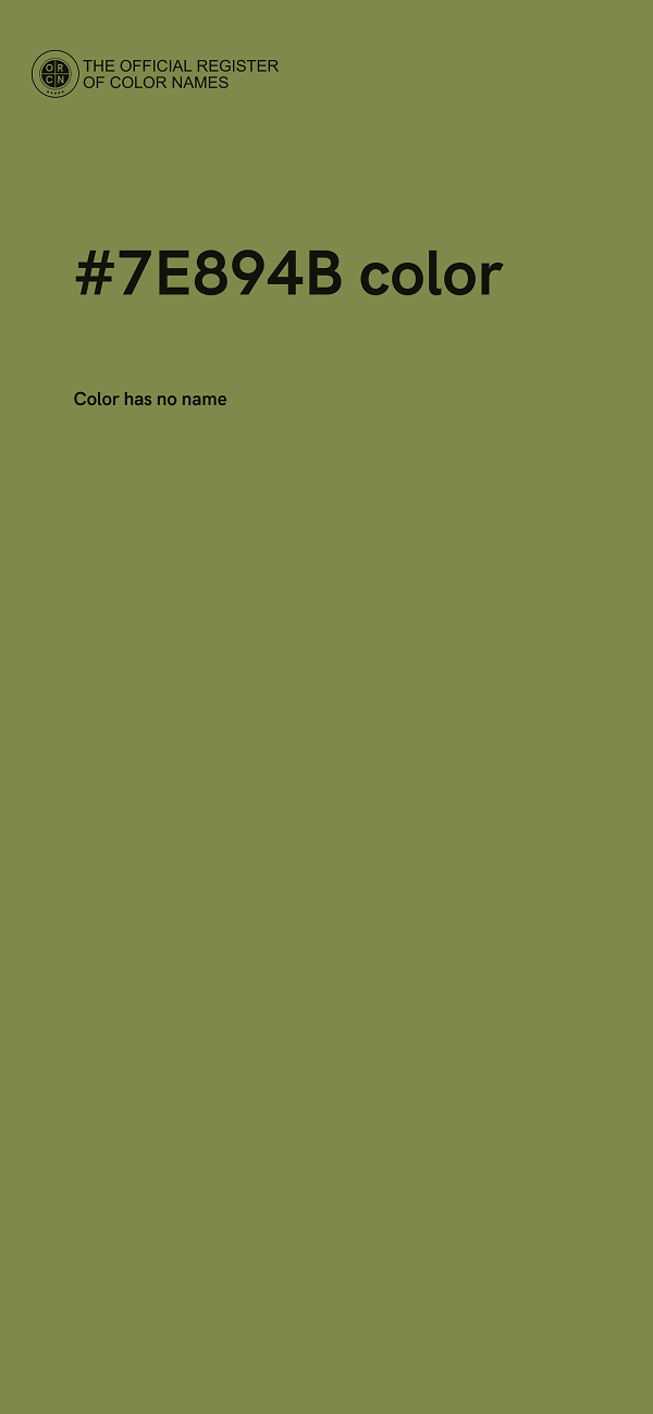 #7E894B color image