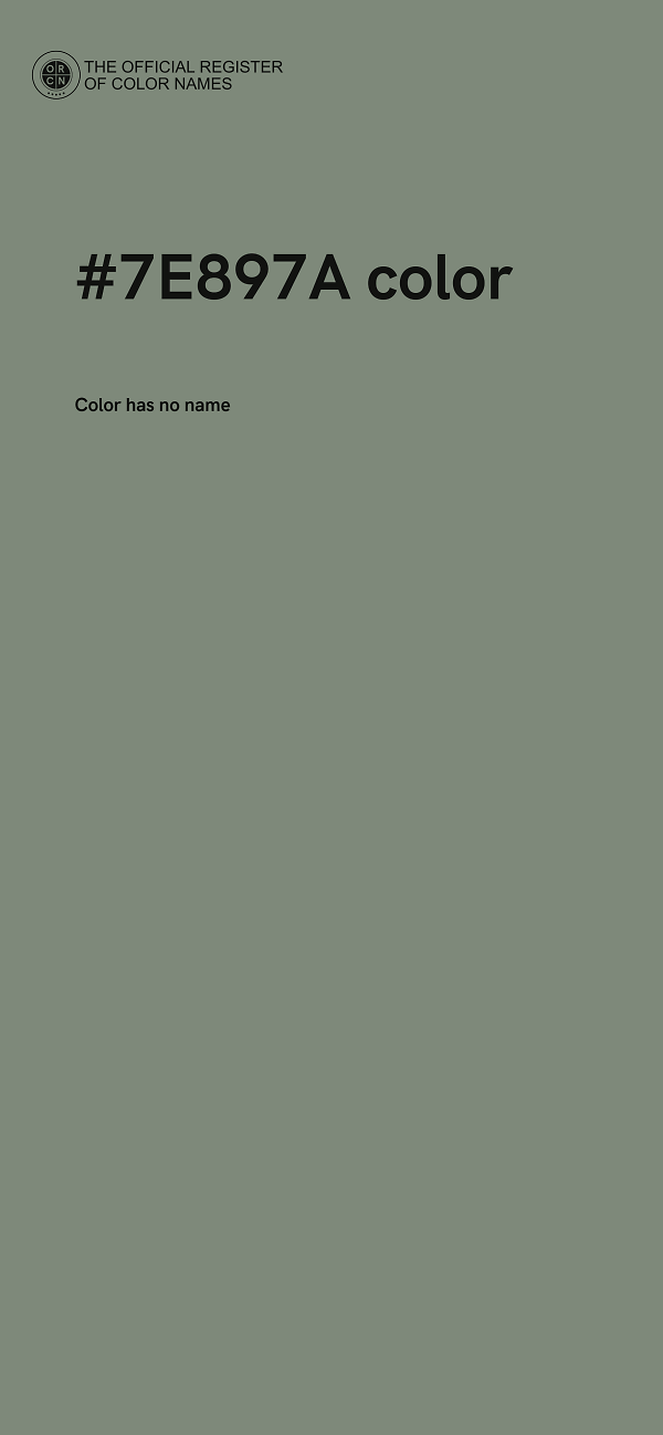 #7E897A color image