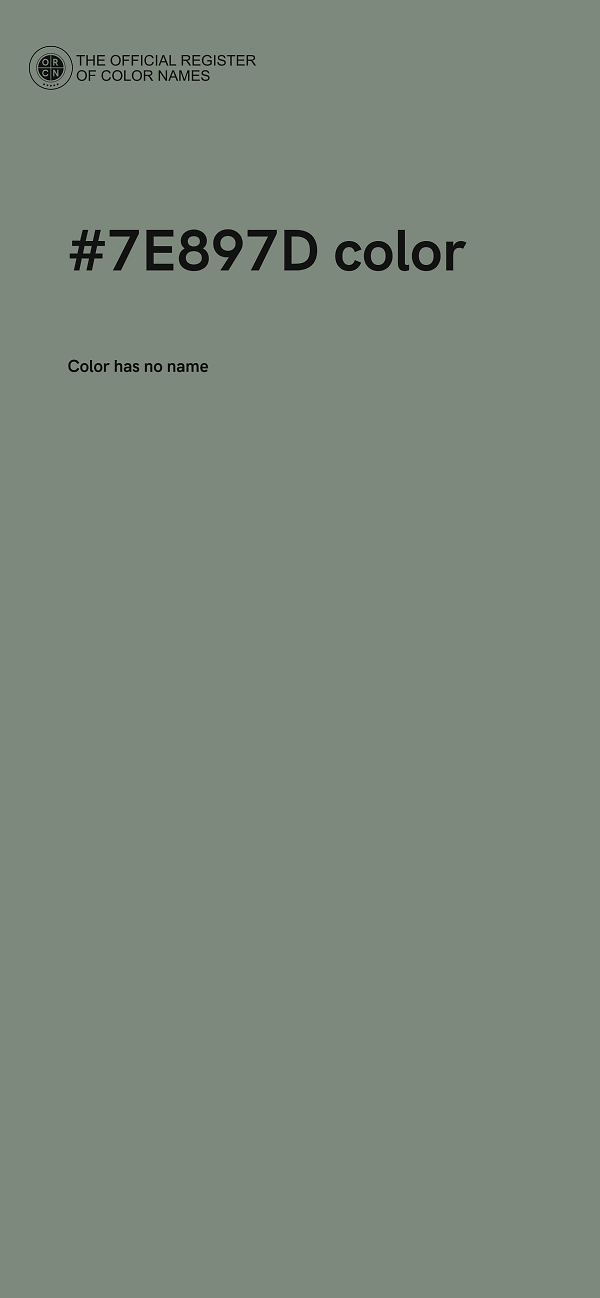 #7E897D color image
