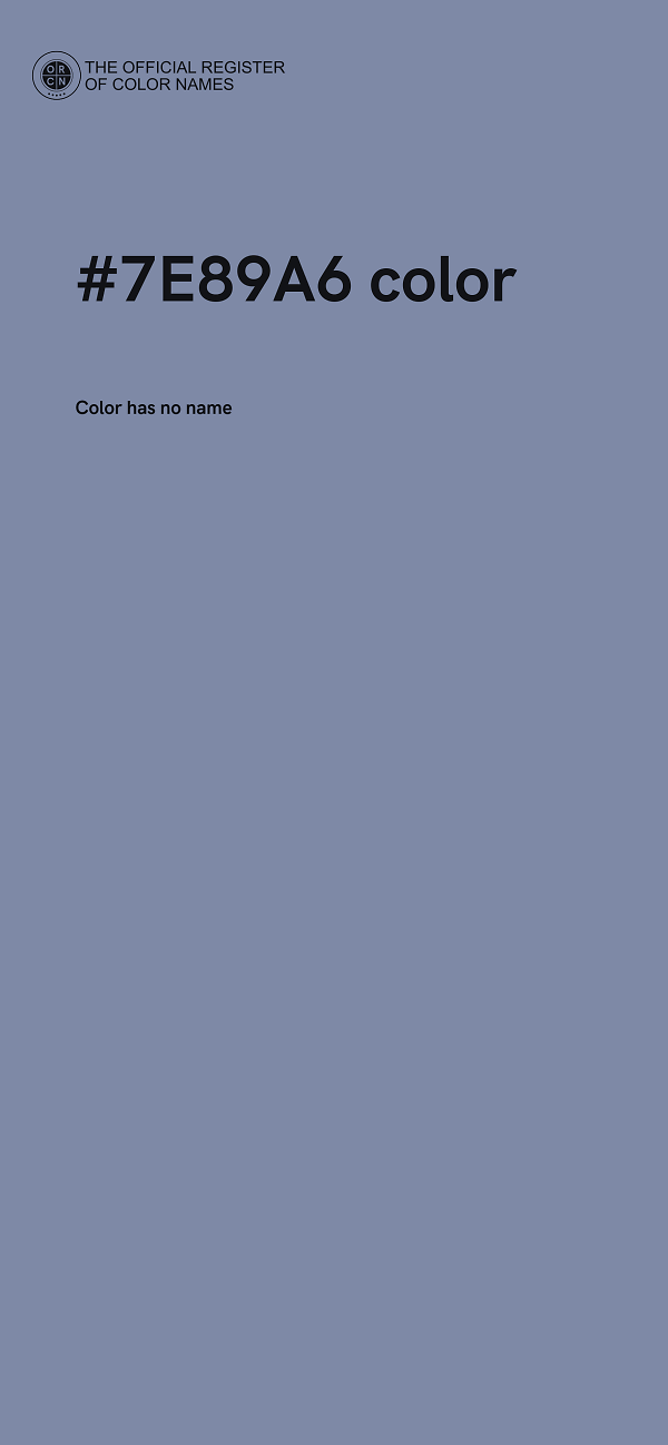 #7E89A6 color image