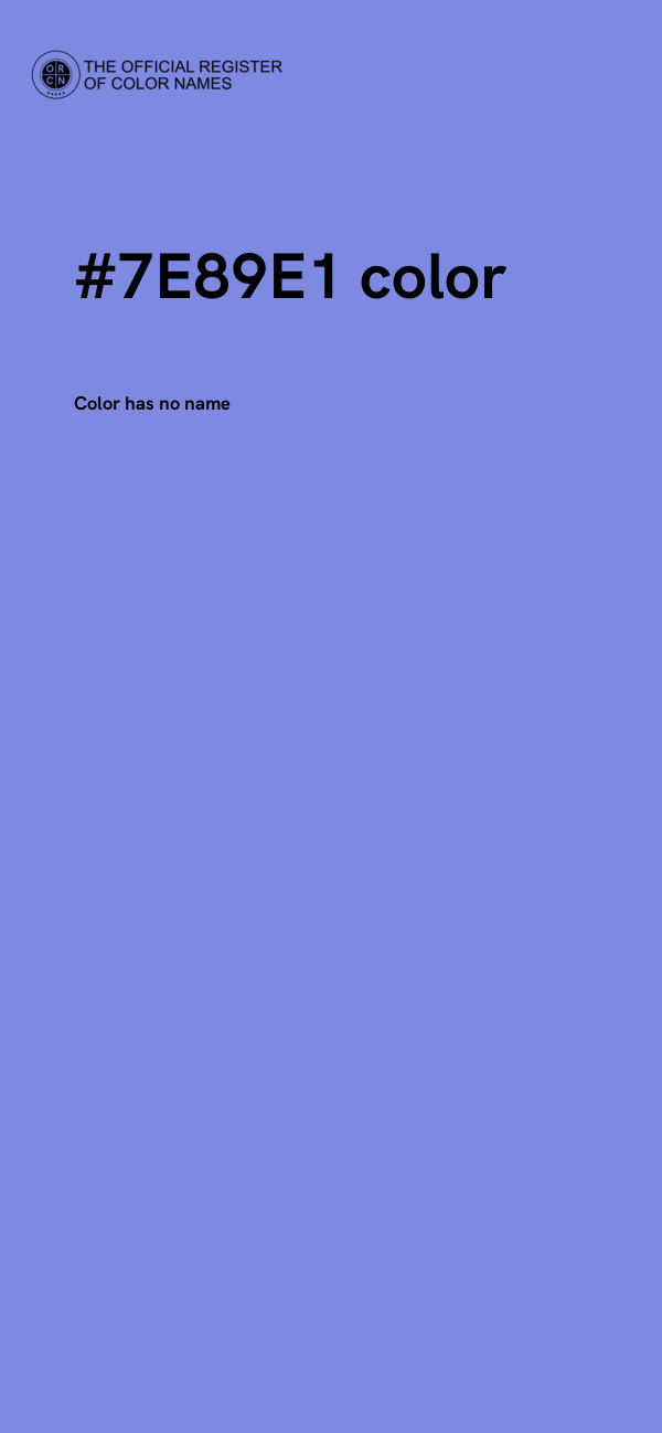 #7E89E1 color image