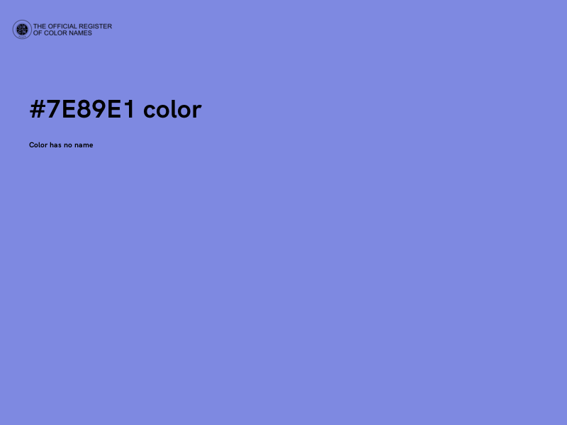 #7E89E1 color image