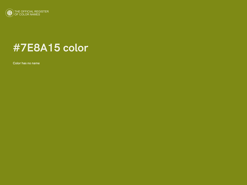 #7E8A15 color image