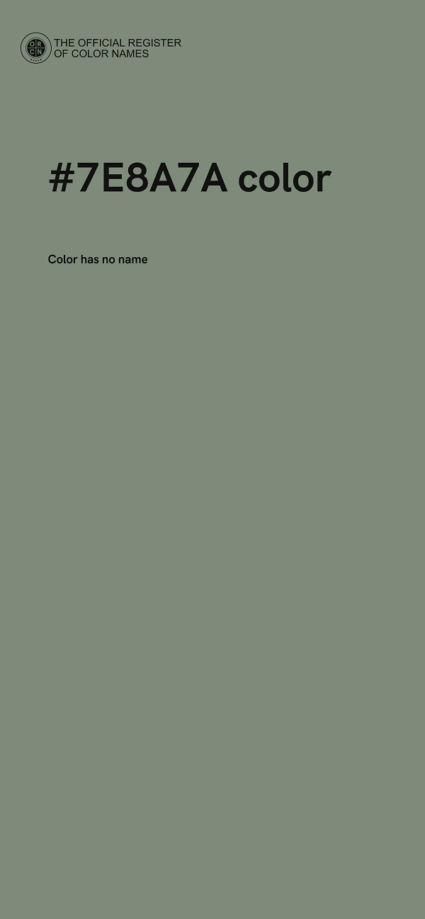 #7E8A7A color image