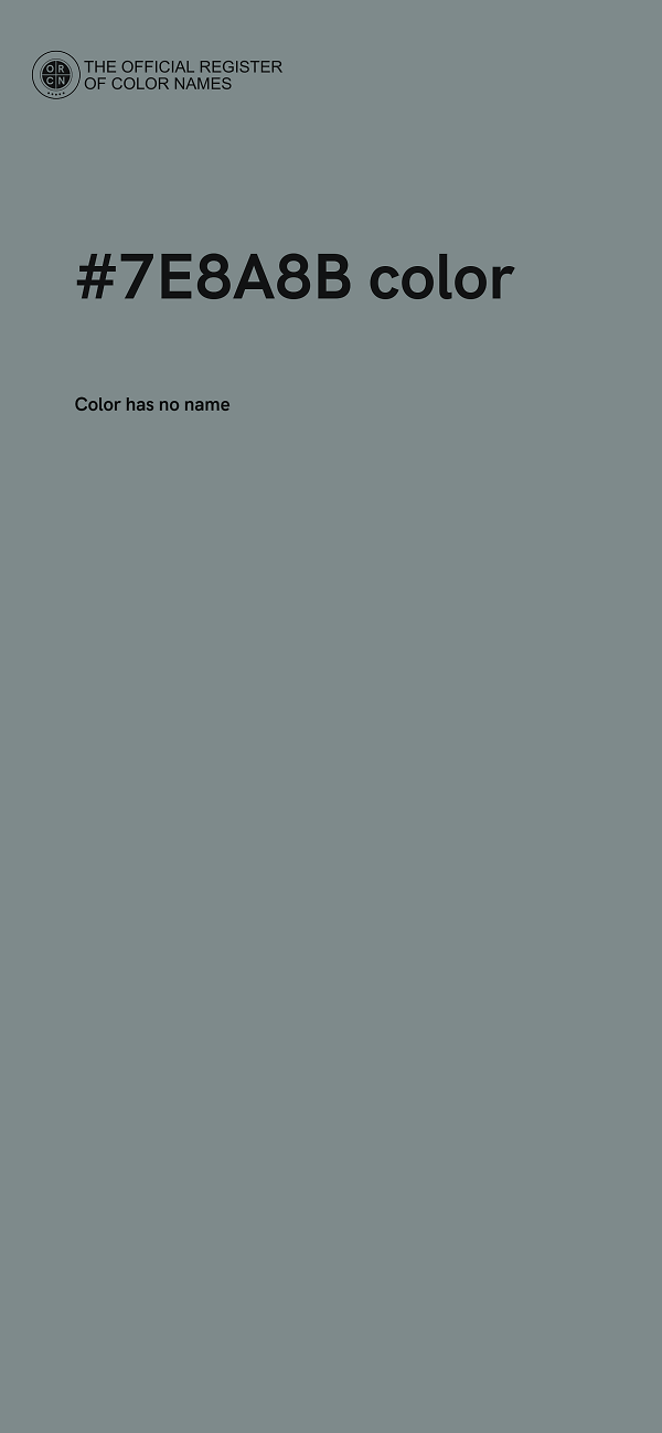#7E8A8B color image
