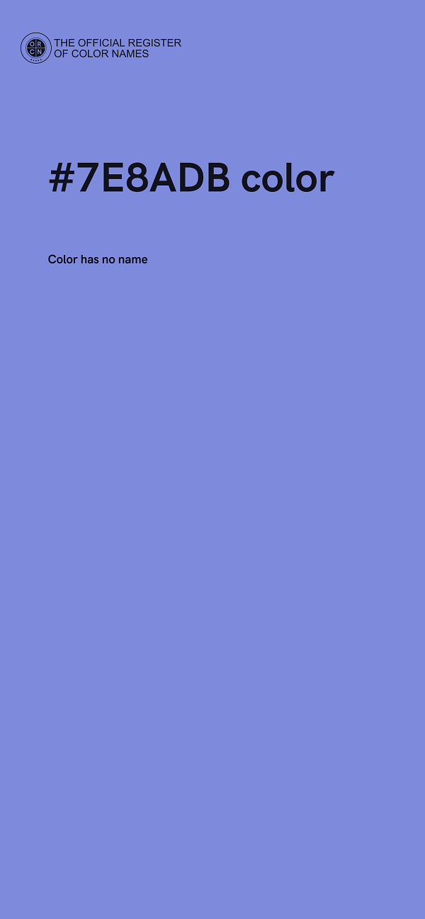 #7E8ADB color image