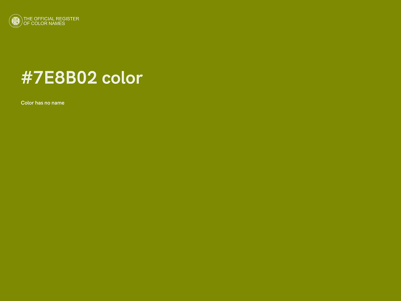 #7E8B02 color image