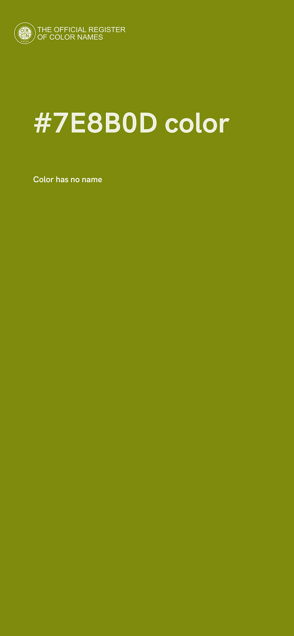 #7E8B0D color image