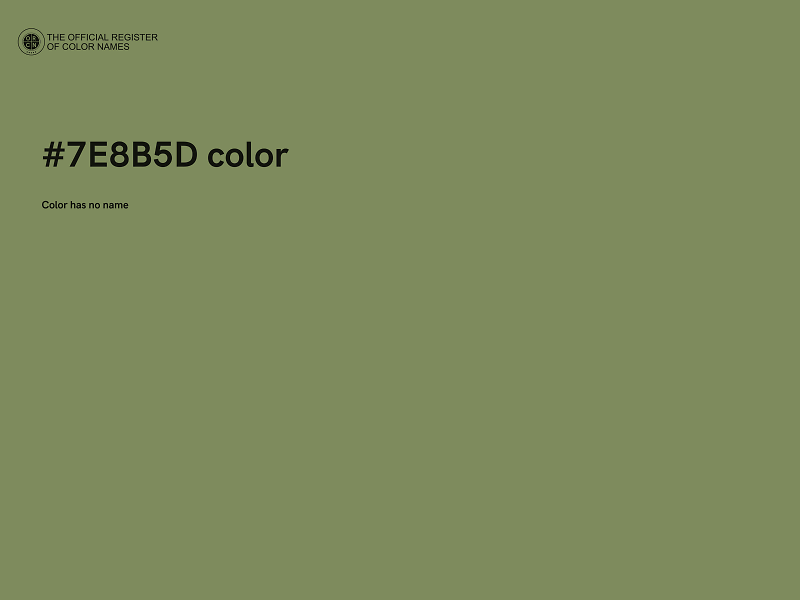 #7E8B5D color image