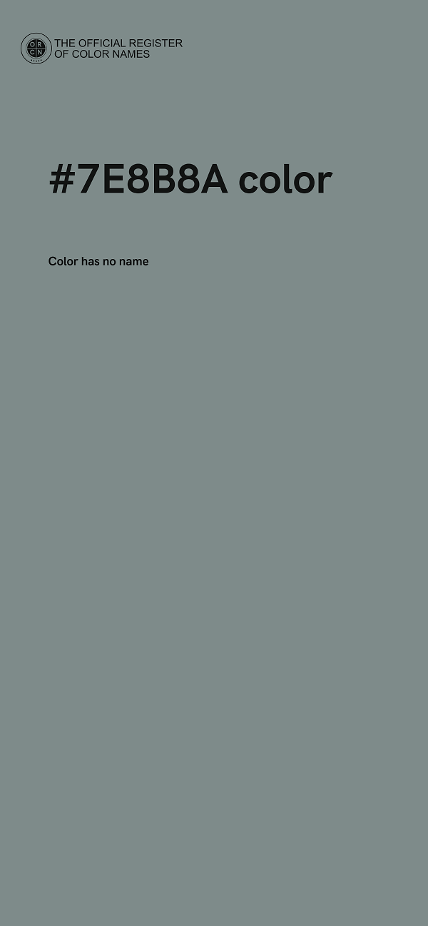 #7E8B8A color image