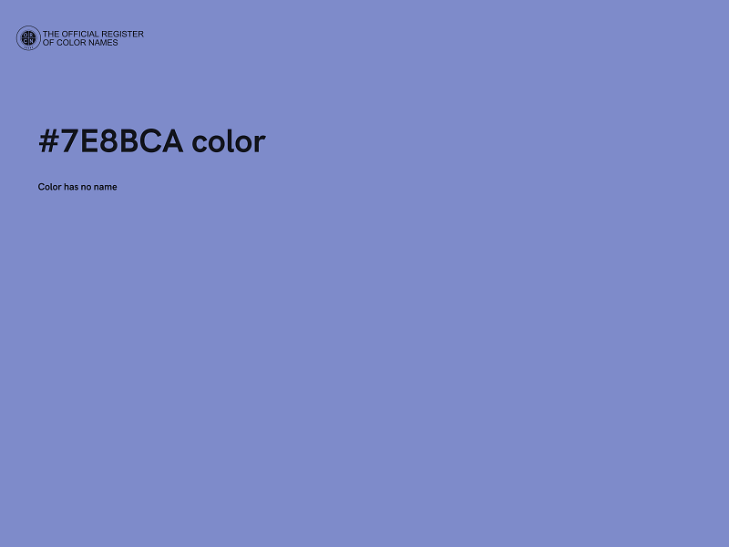 #7E8BCA color image