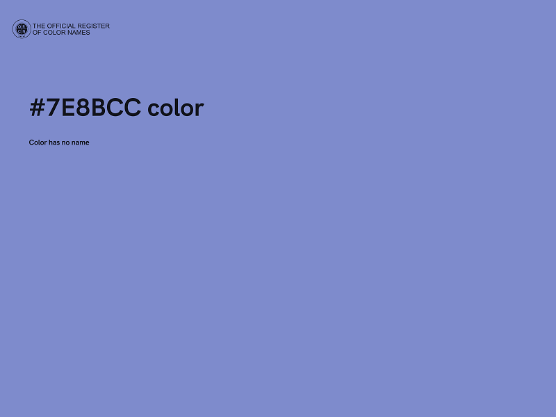 #7E8BCC color image