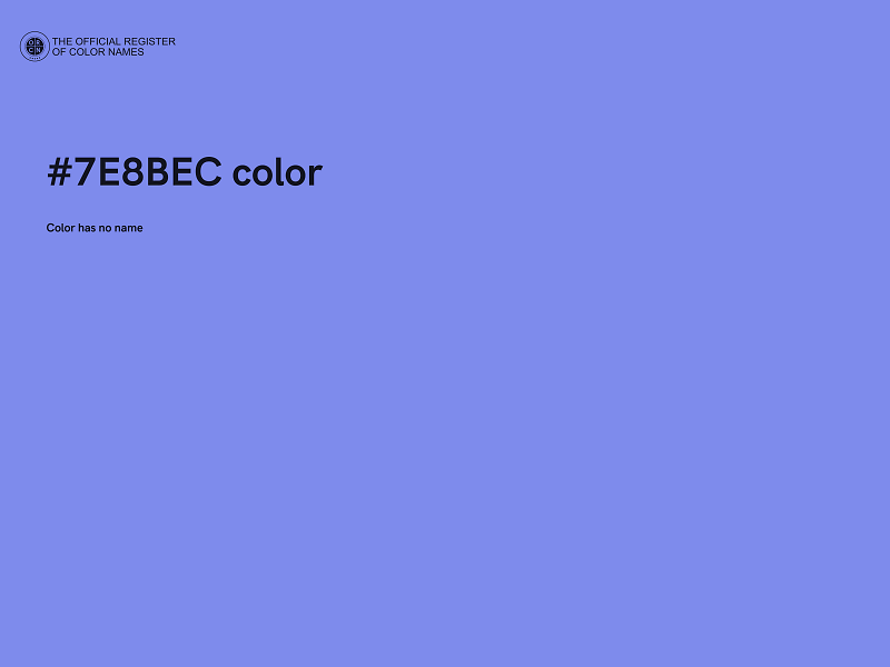 #7E8BEC color image