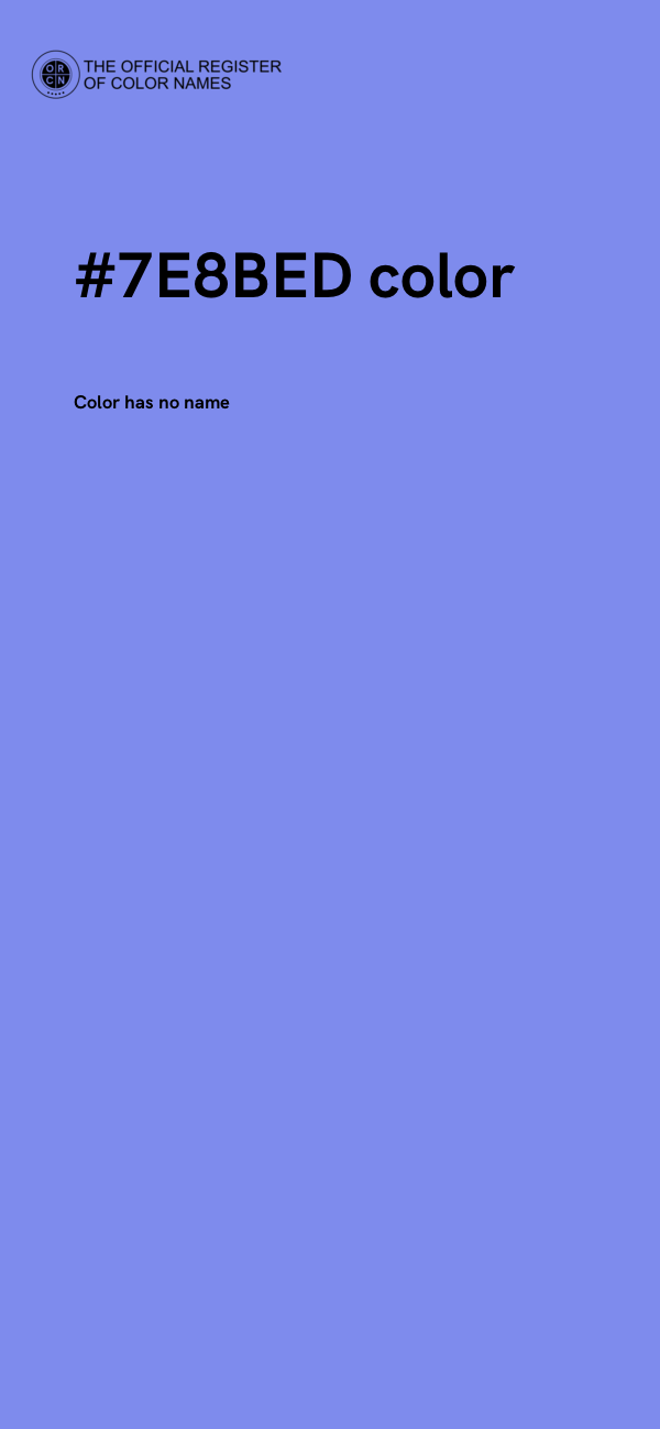 #7E8BED color image