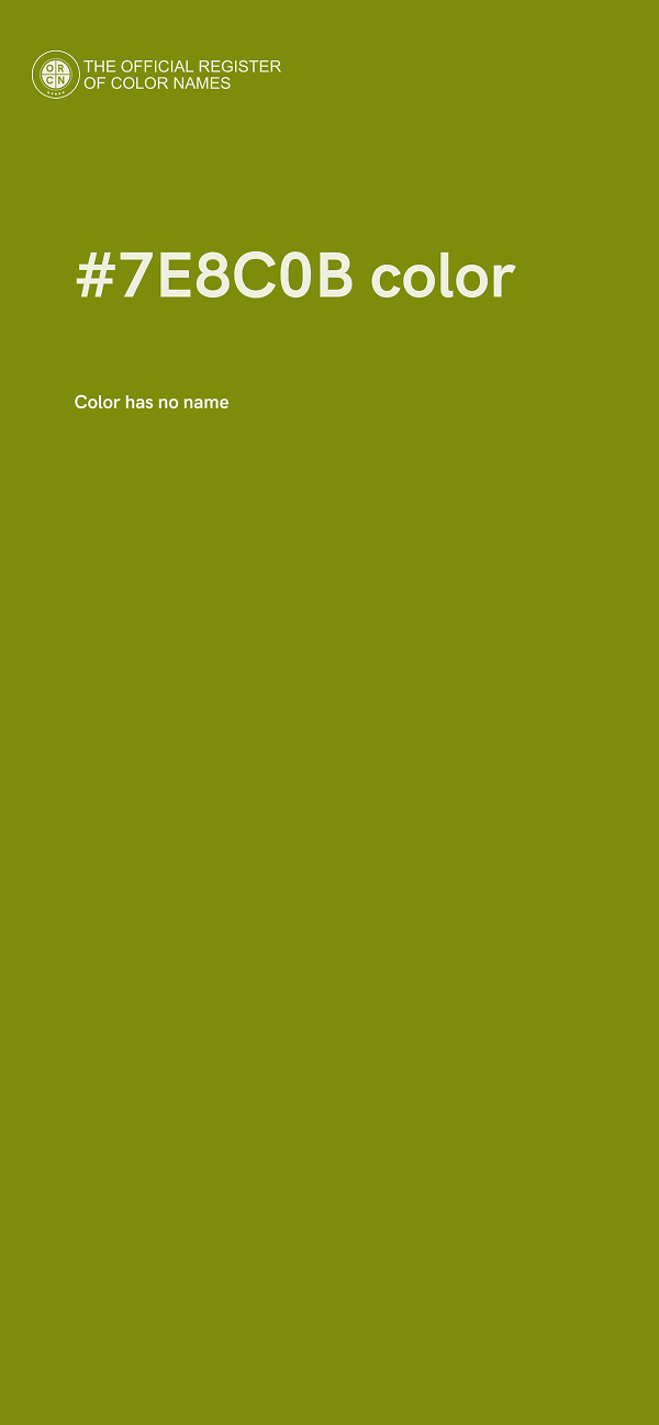 #7E8C0B color image
