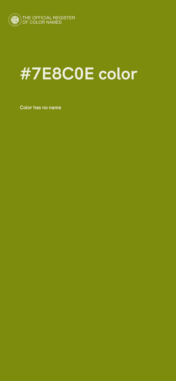 #7E8C0E color image