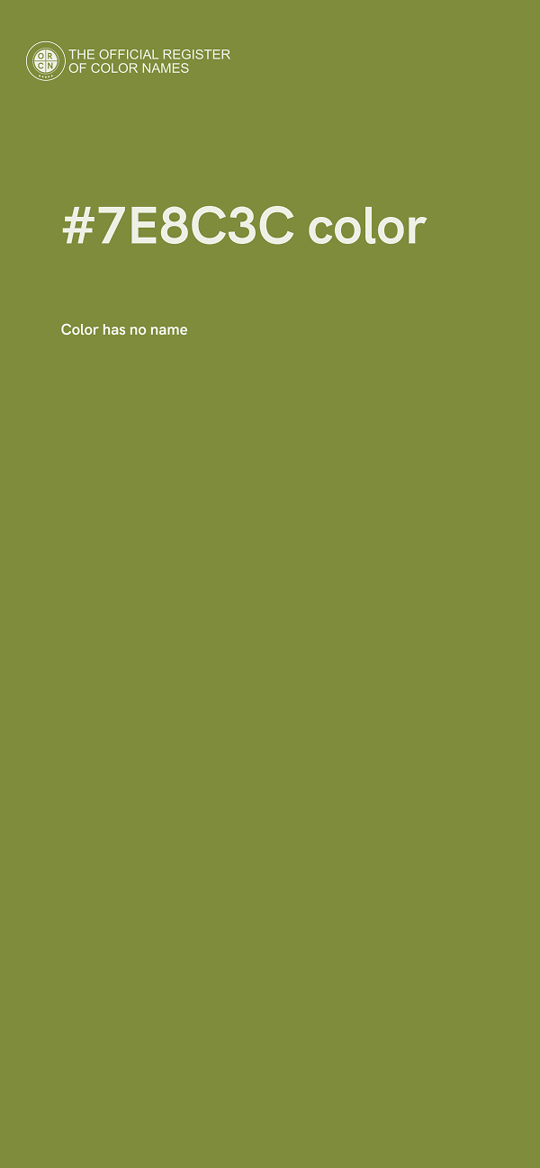 #7E8C3C color image