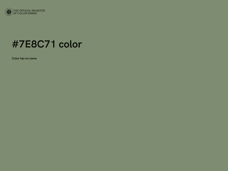 #7E8C71 color image