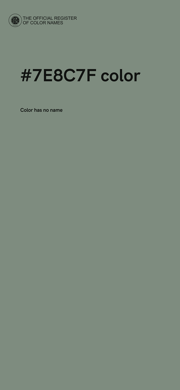 #7E8C7F color image