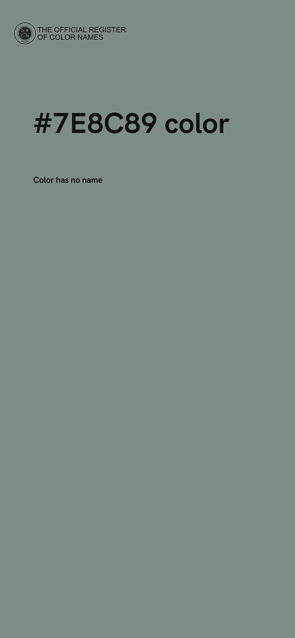 #7E8C89 color image