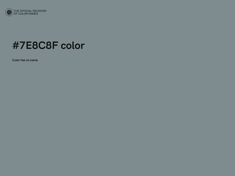 #7E8C8F color image