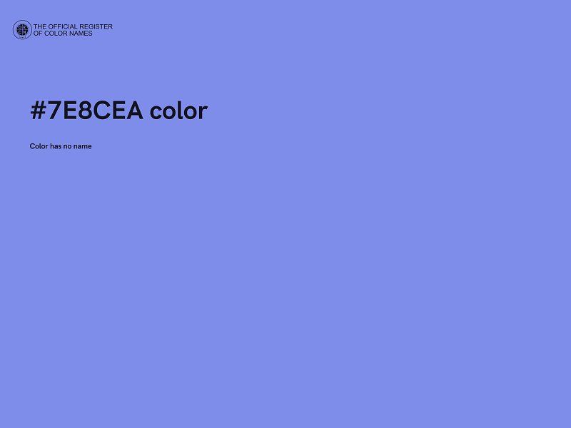 #7E8CEA color image