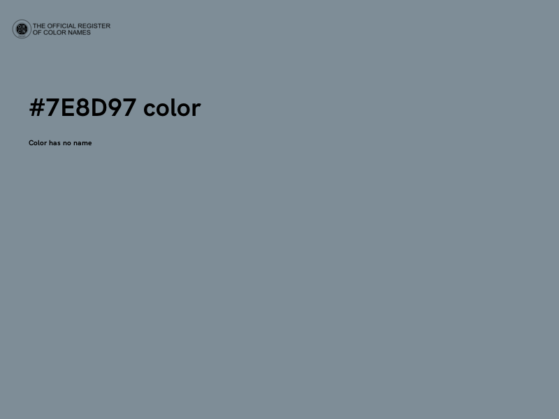 #7E8D97 color image
