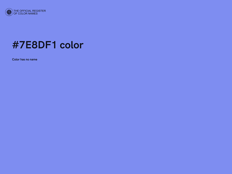 #7E8DF1 color image