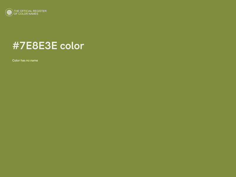 #7E8E3E color image