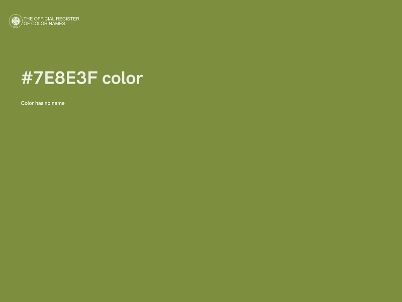 #7E8E3F color image