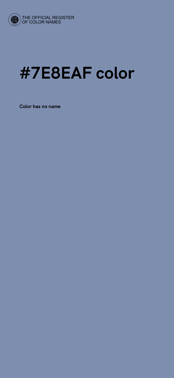 #7E8EAF color image