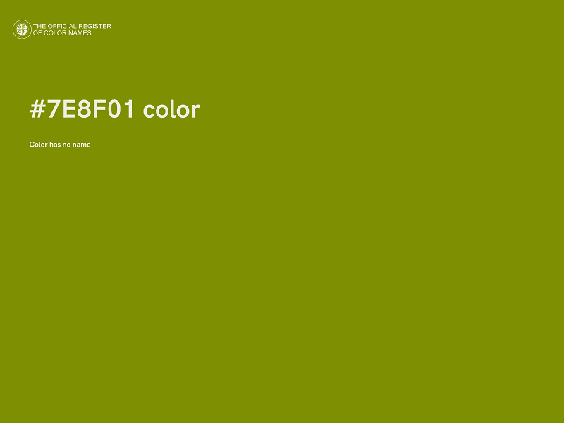 #7E8F01 color image
