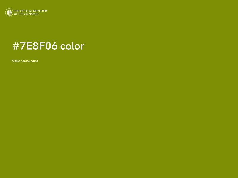#7E8F06 color image