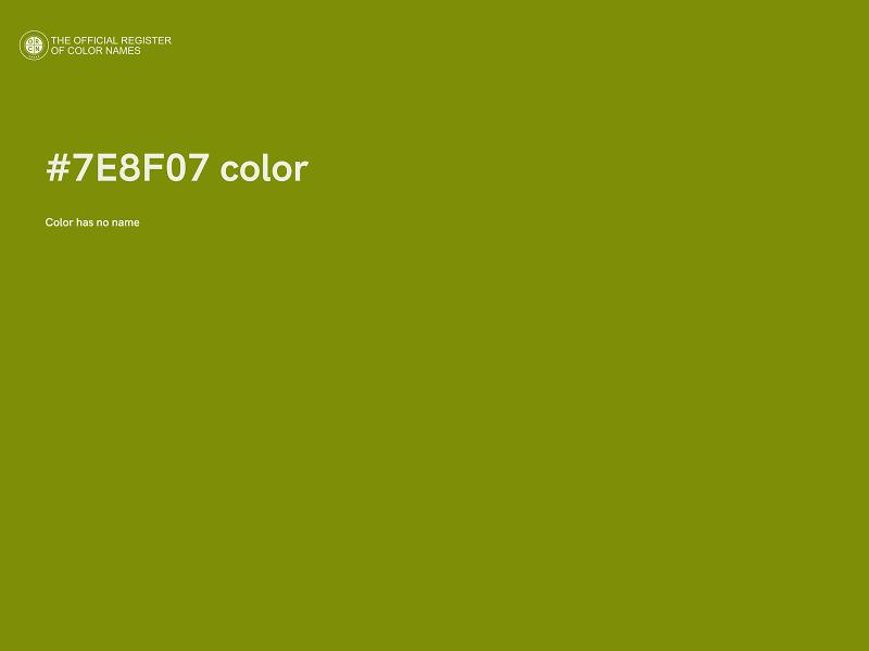 #7E8F07 color image