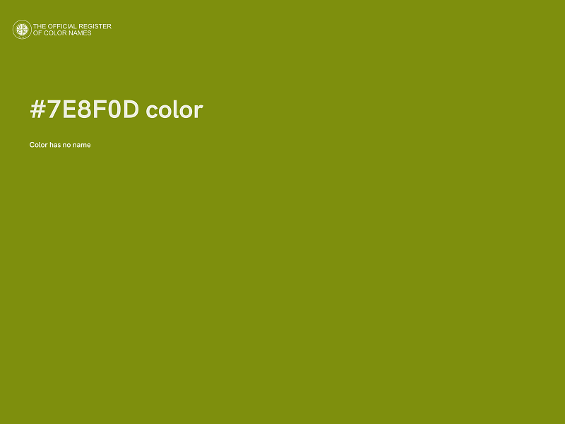 #7E8F0D color image