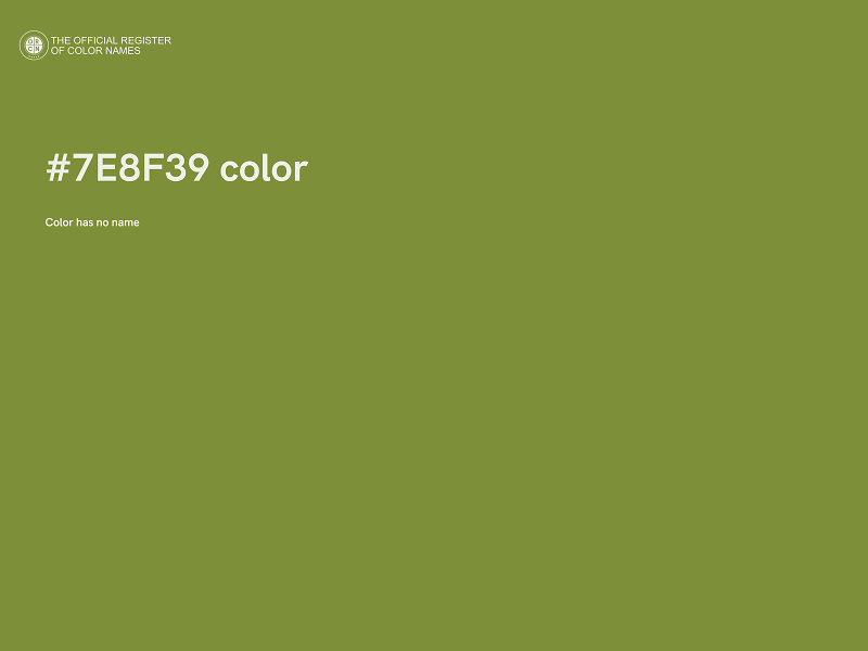 #7E8F39 color image