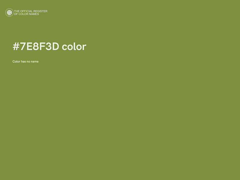 #7E8F3D color image