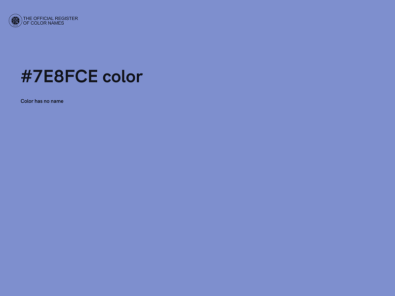 #7E8FCE color image
