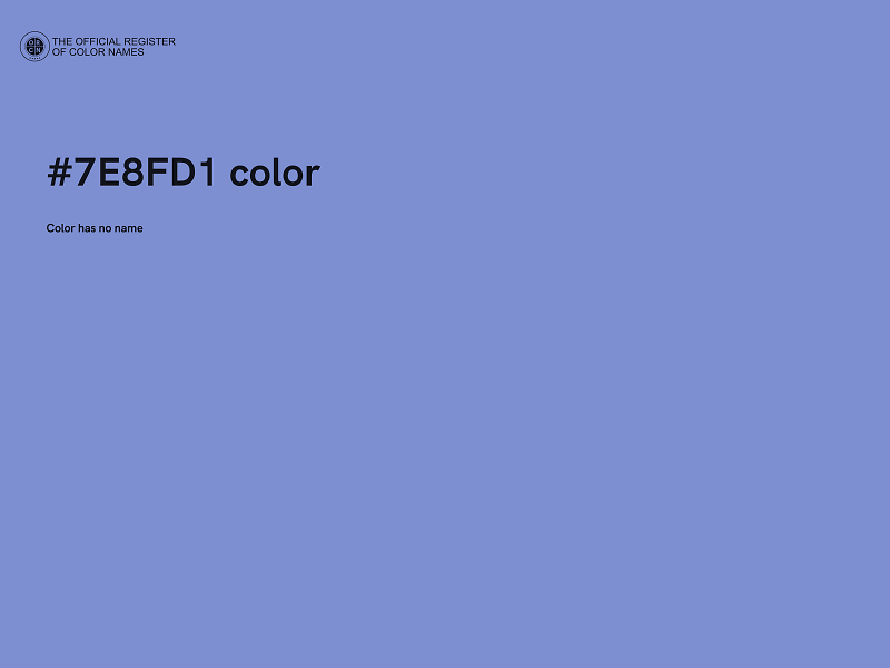 #7E8FD1 color image